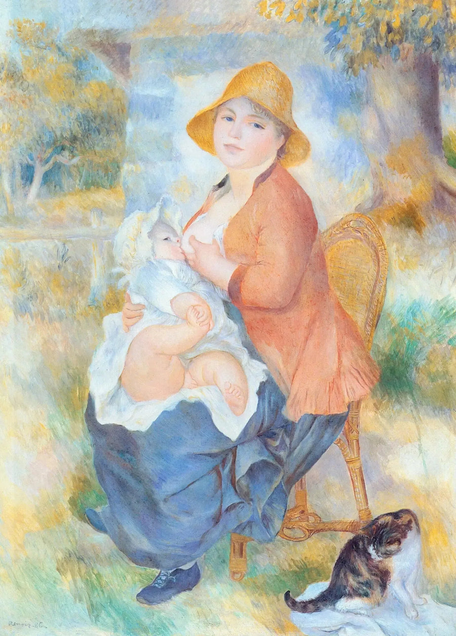 Aline Renoir karmiąca swojego syna Pierre'a - Pierre-Auguste Renoir