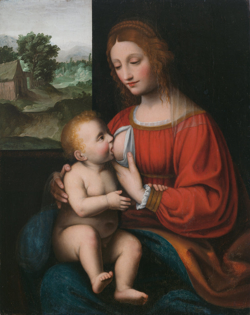 Karmienie Matki Bożej i Dzieciątka - Bernardino Luini