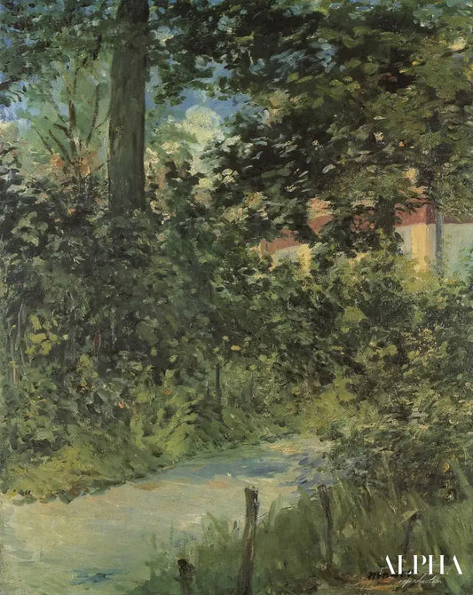 Allé dans le jardin de Rueil - Edouard Manet - Reproductions de tableaux et peintures haut de gamme