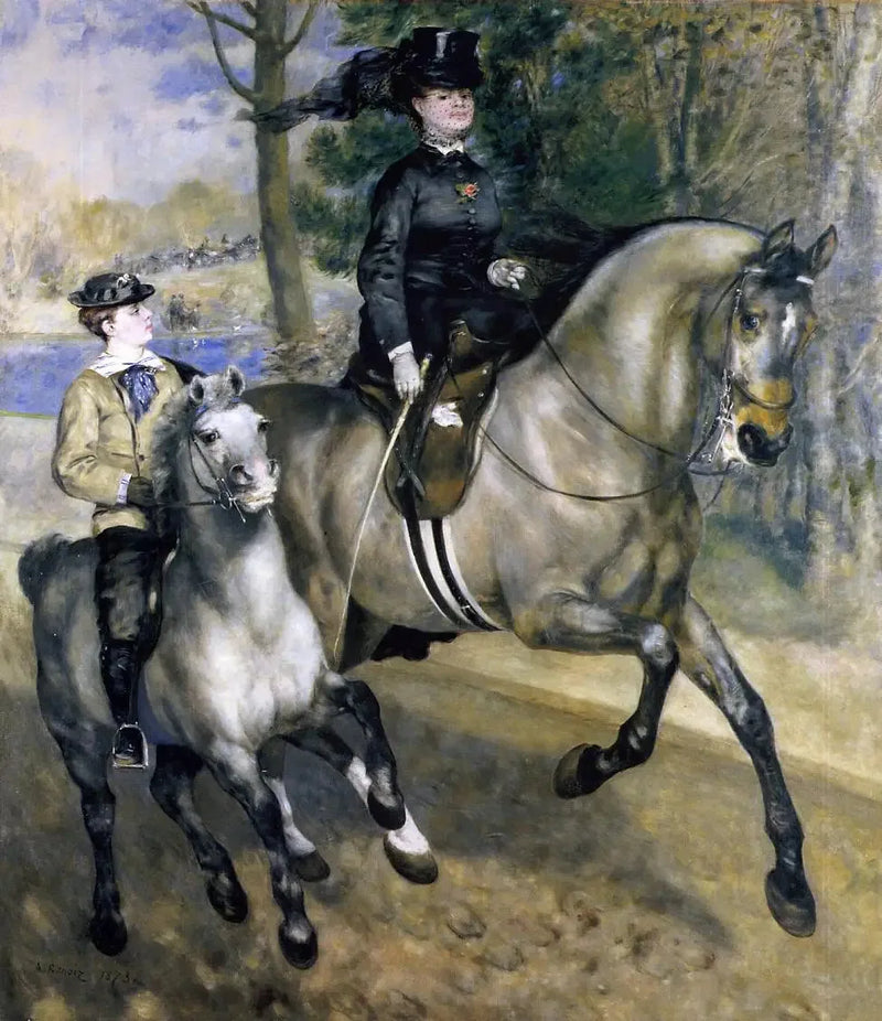 Aleja jeździecka w lesie Bulońskim - Pierre-Auguste Renoir