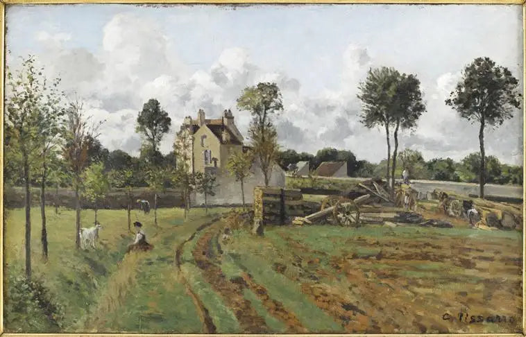 Aleja Wieży Jonglera i Dom Pana Musy, Louveciennes - Camille Pissarro