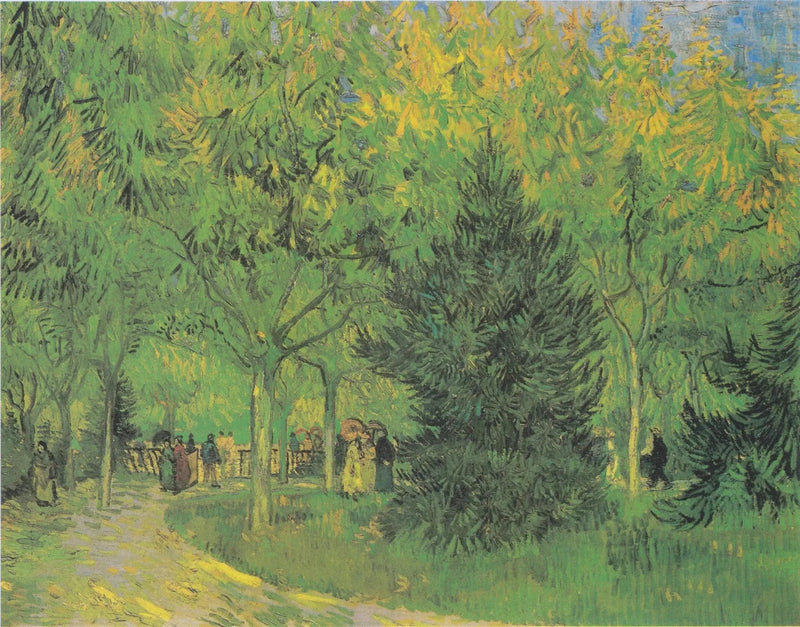 Aleja w publicznym ogrodzie w Arles - Vincent van Gogh
