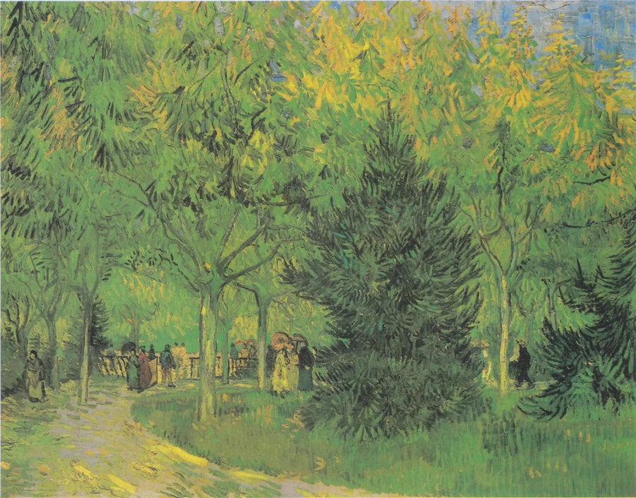 Aleja w publicznym ogrodzie w Arles - Vincent van Gogh