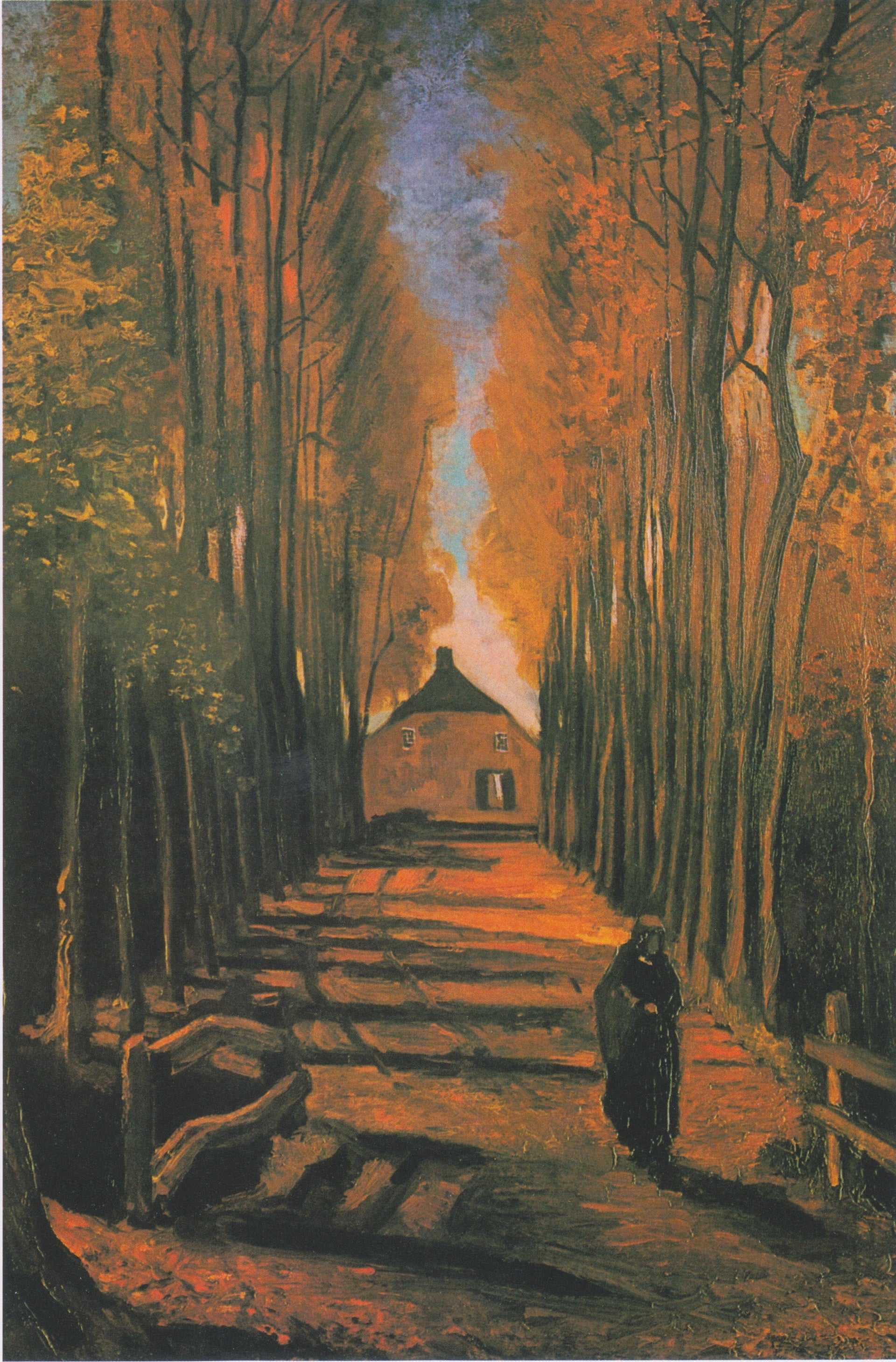 Allée de peupliers en automne F122 JH522 — Vincent van Gogh