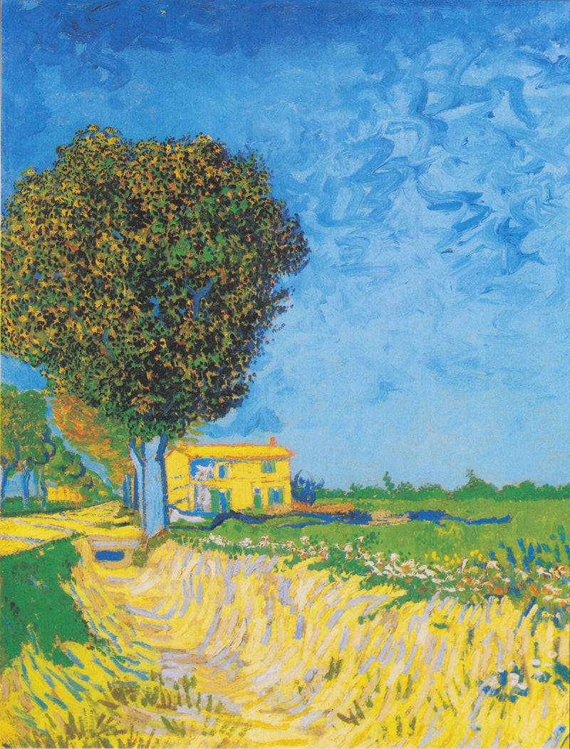 Aleja w Arles z domami - Vincent van Gogh