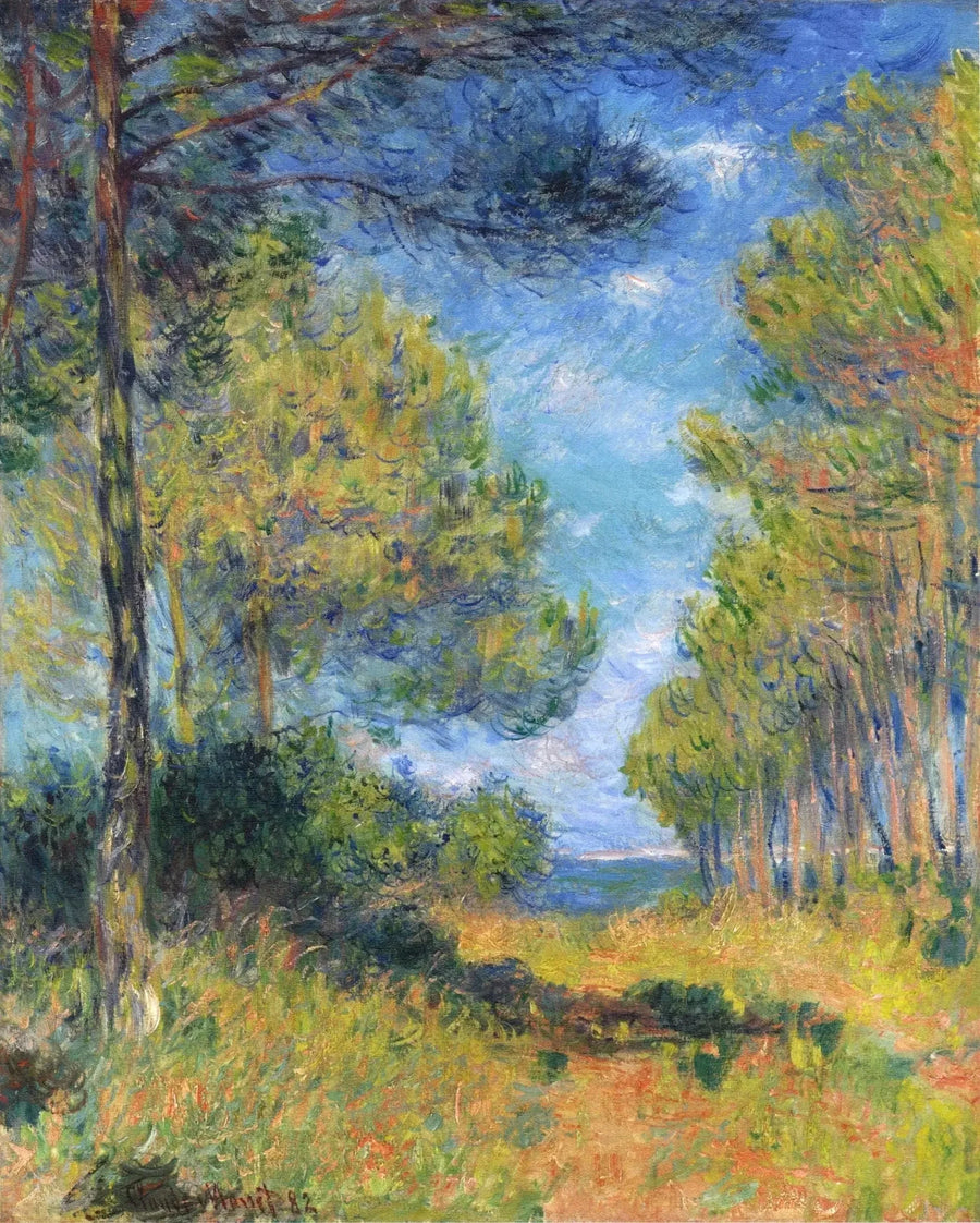 Jodłowa aleja w Varengeville W799 - Claude Monet