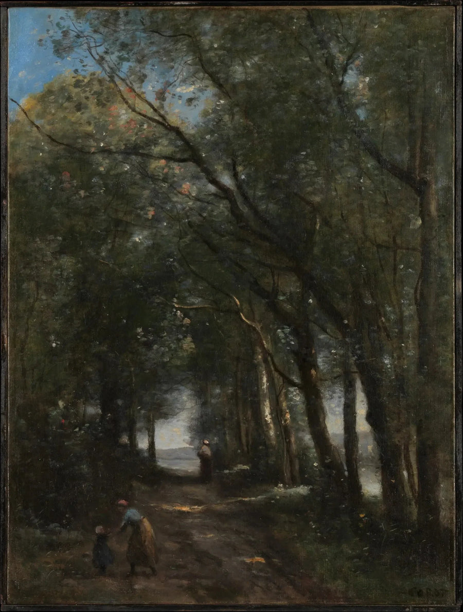 Aleja pod drzewami - Jean-Baptiste Camille Corot