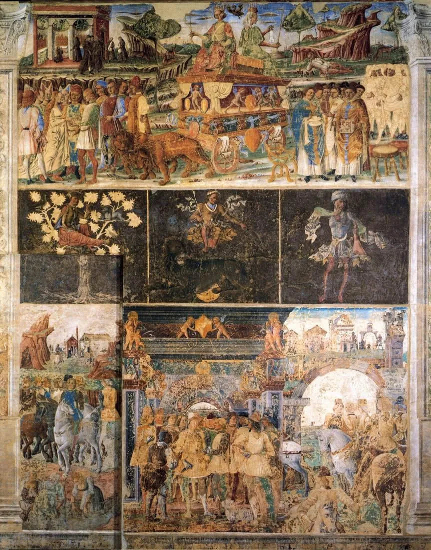 Allegoria lipca: Triumf Jowisza i Cybele - Cosmé Tura