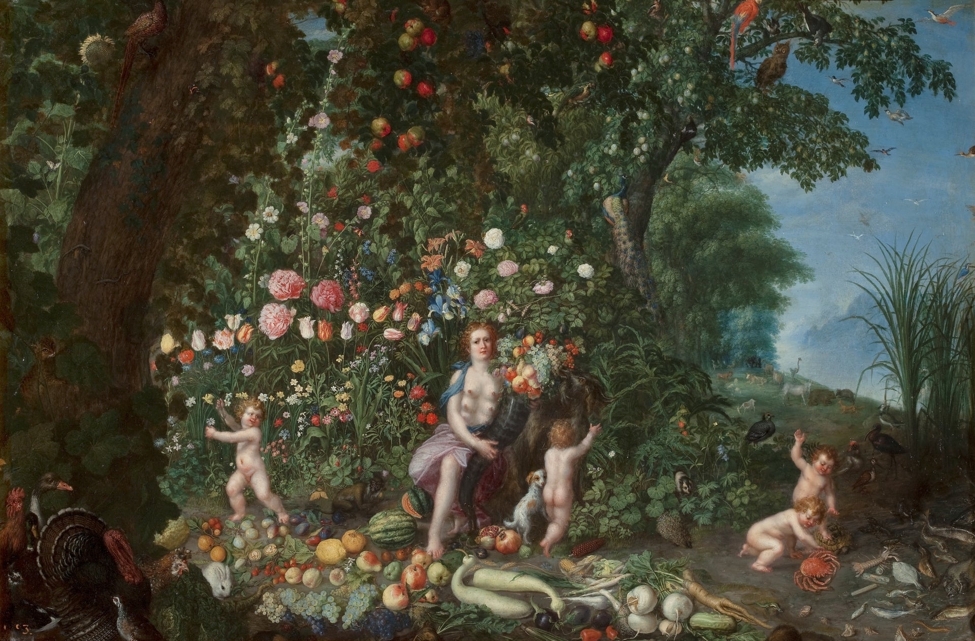 Allégorie de l'abondance - Jan Brueghel le Jeune image 1 copie peinte à la main à l’huile