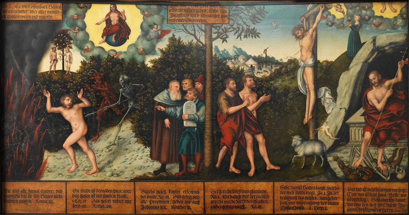 Allegoria prawa i łaski - Lucas Cranach Starszy