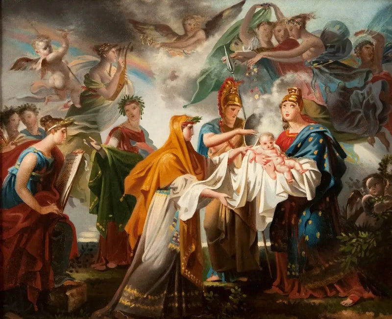 Allegoria narodzin Ludwika XIV - Charles Meynier