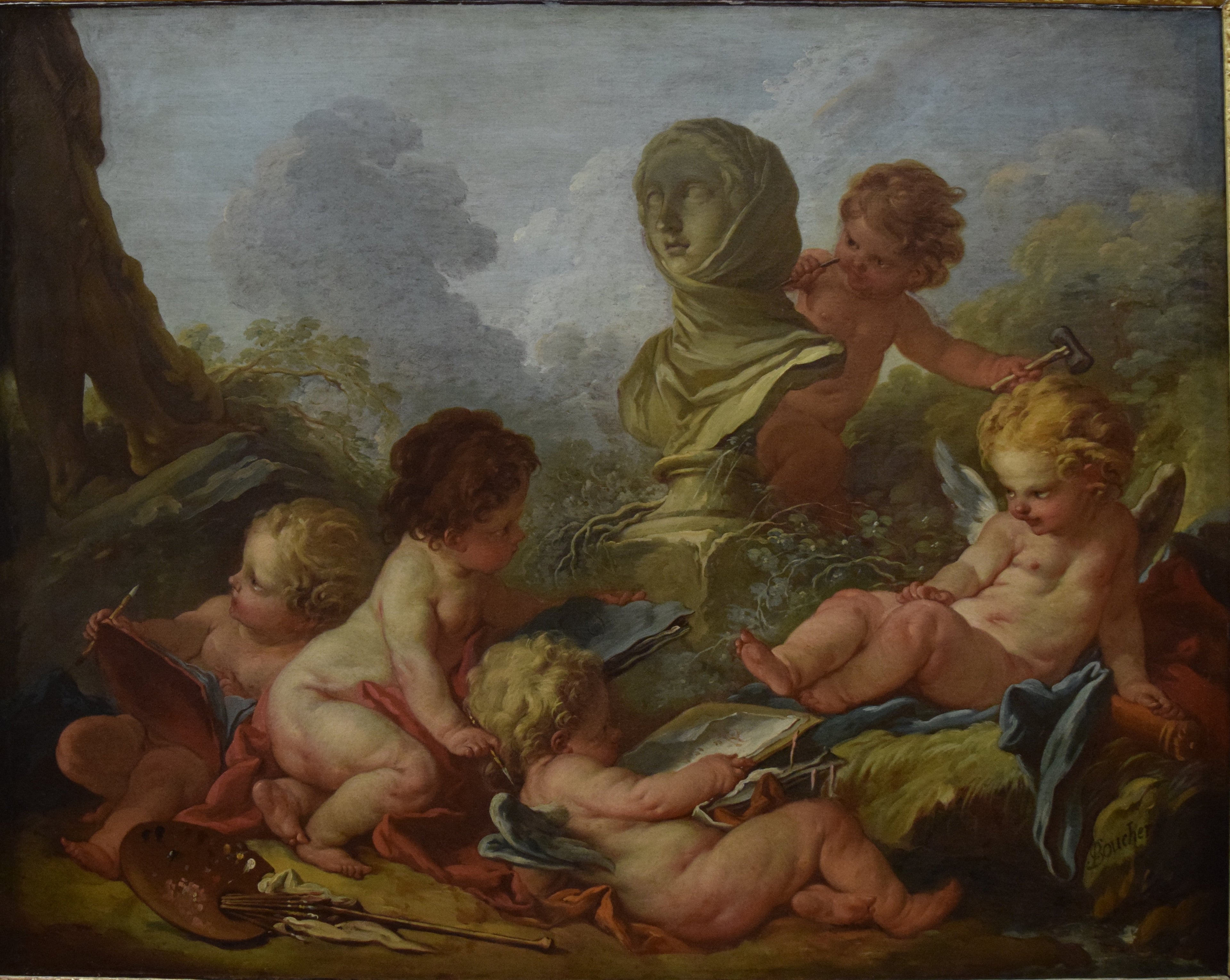 Allegoria malarstwa i rzeźby - François Boucher