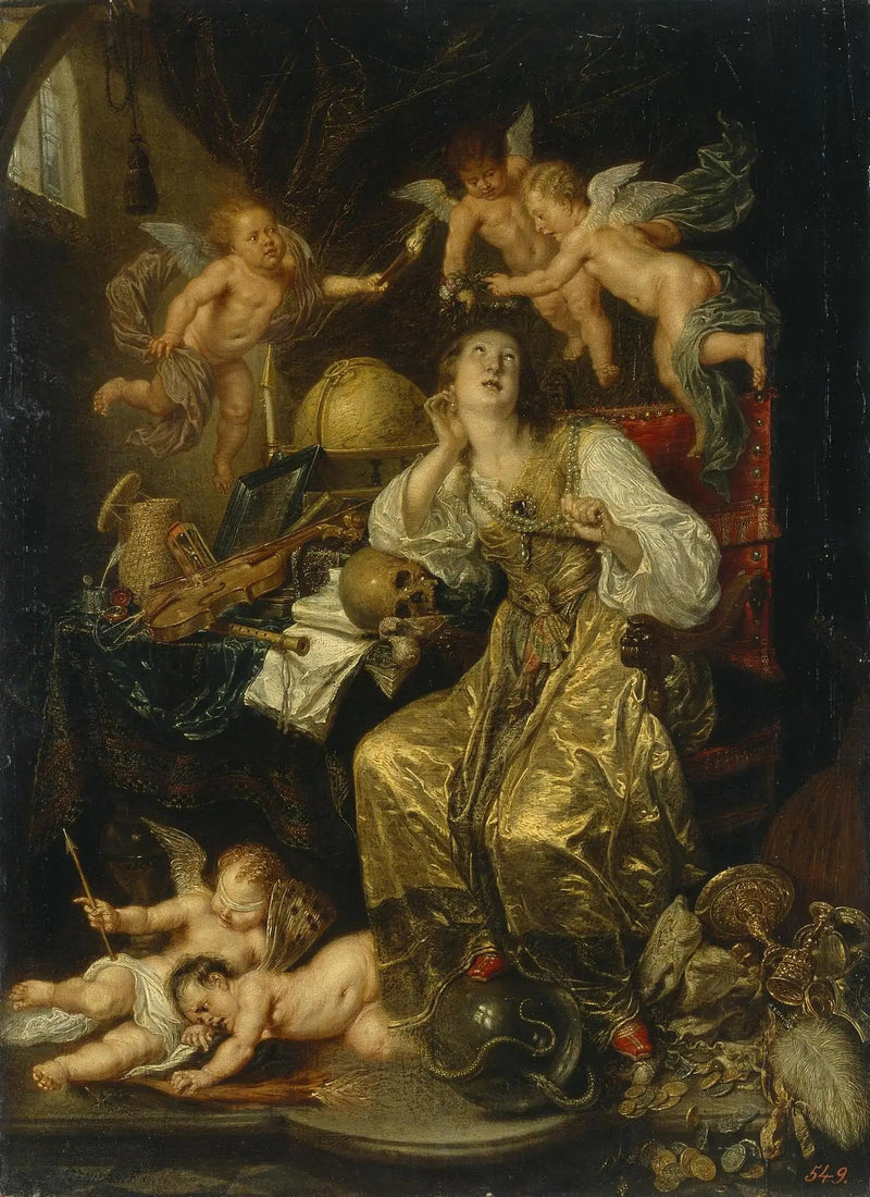 Alegoria roztropności triumfującej nad próżnością (Alegoria wiary) - David Teniers młodszy