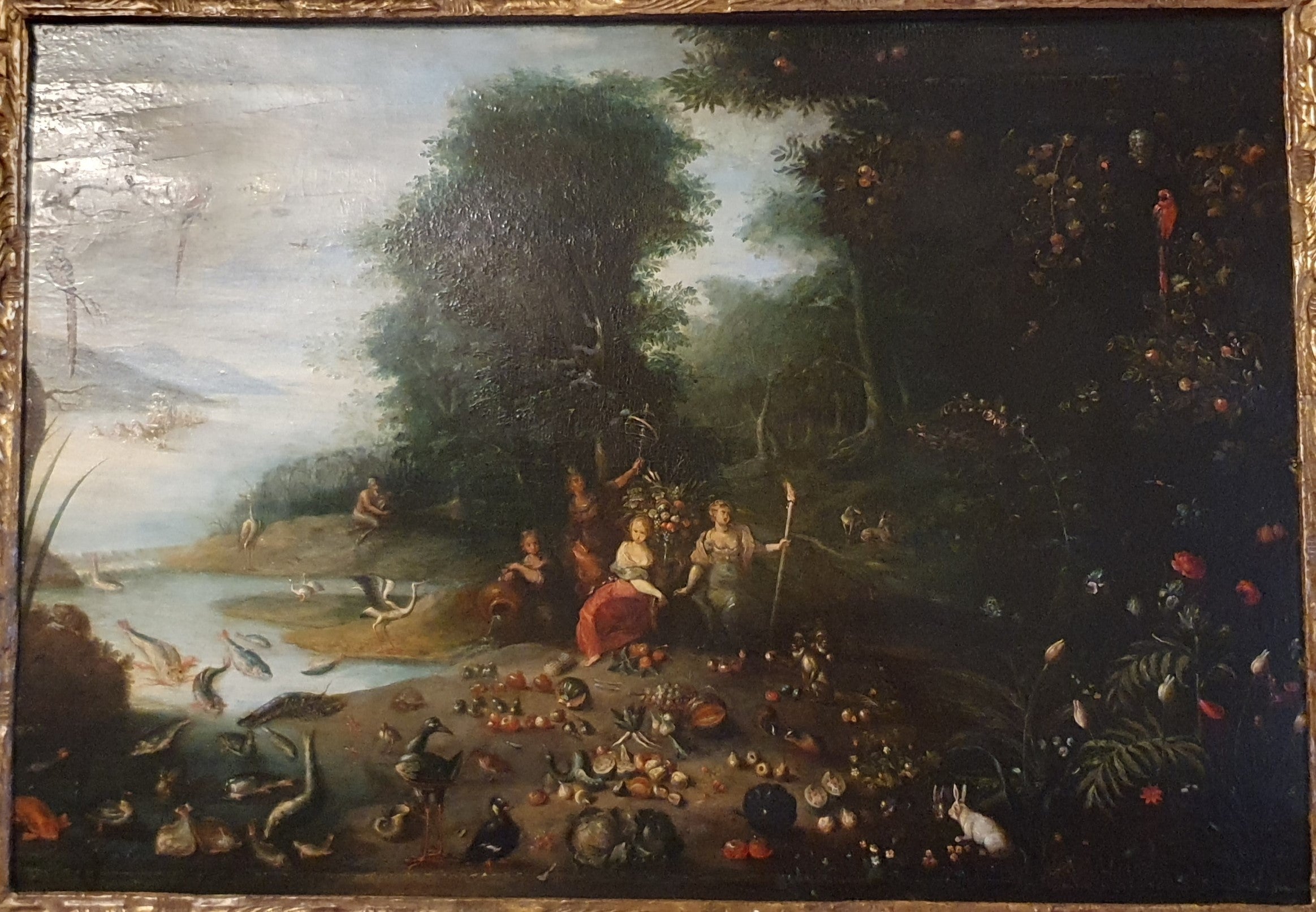 Allegorie der der Elemente - Jan Brueghel l'Ancien image 1 reproduction artisanale de tableau