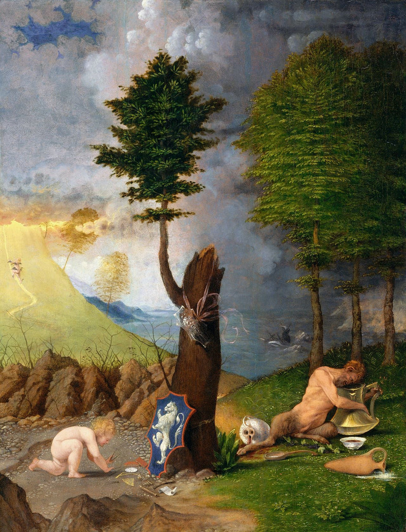 Allegoria Cnót i Cnoty - Lorenzo Lotto