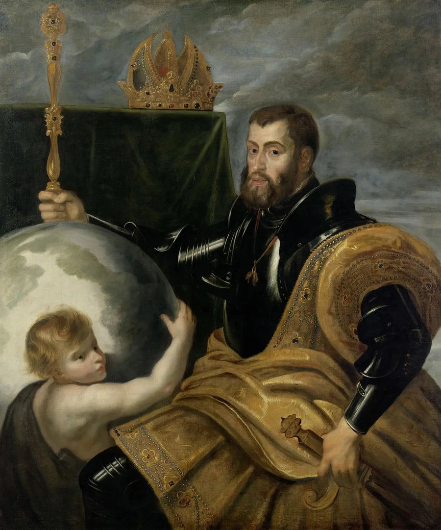 Alegoria o cesarzu Karolu jako władcy rozległych królestw - Peter Paul Rubens