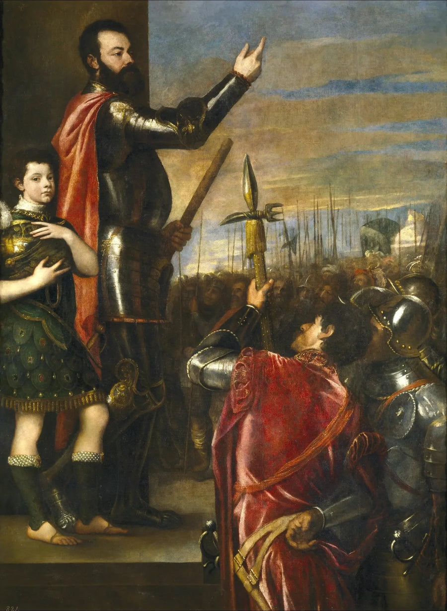 Przemowa Alphonse d'Avalos - Titian