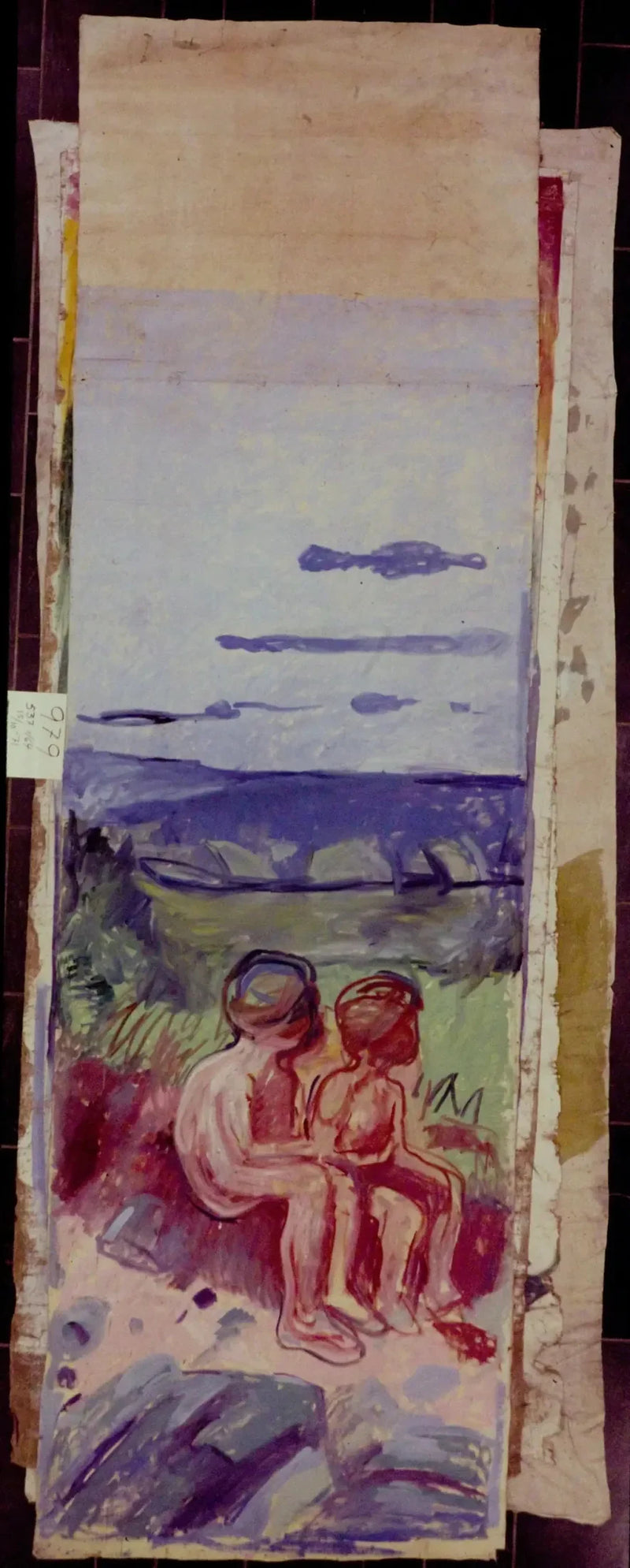 Alma Mater: dwoje dzieci siedzących - Edvard Munch