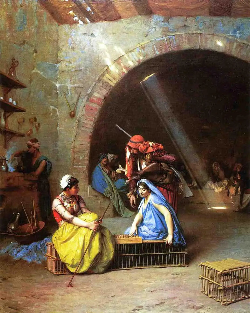 Almées grające w szachy - Jean-Léon Gérôme