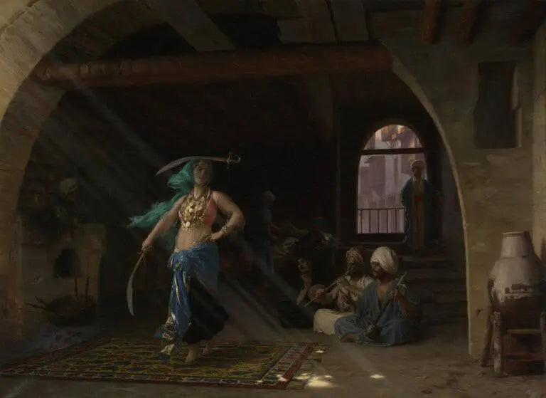 Almeh wykonująca taniec z mieczem - Jean-Léon Gérôme