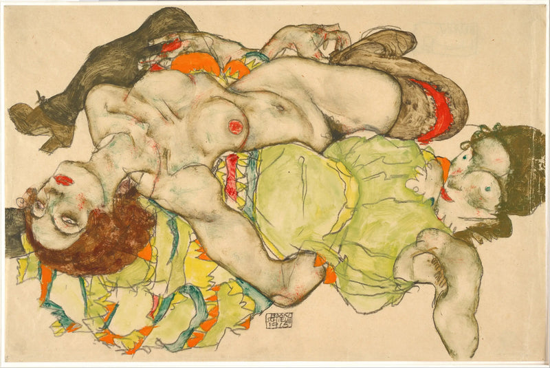 Kochankowie - Egon Schiele