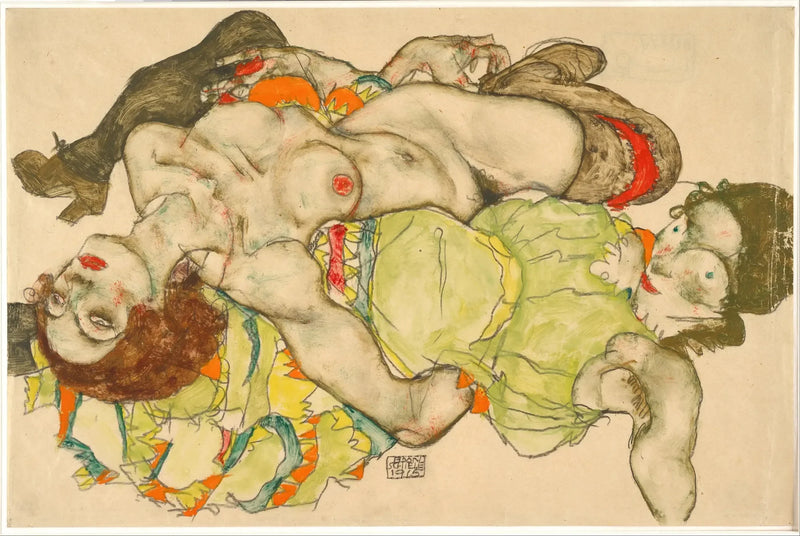 Kochankowie - Egon Schiele