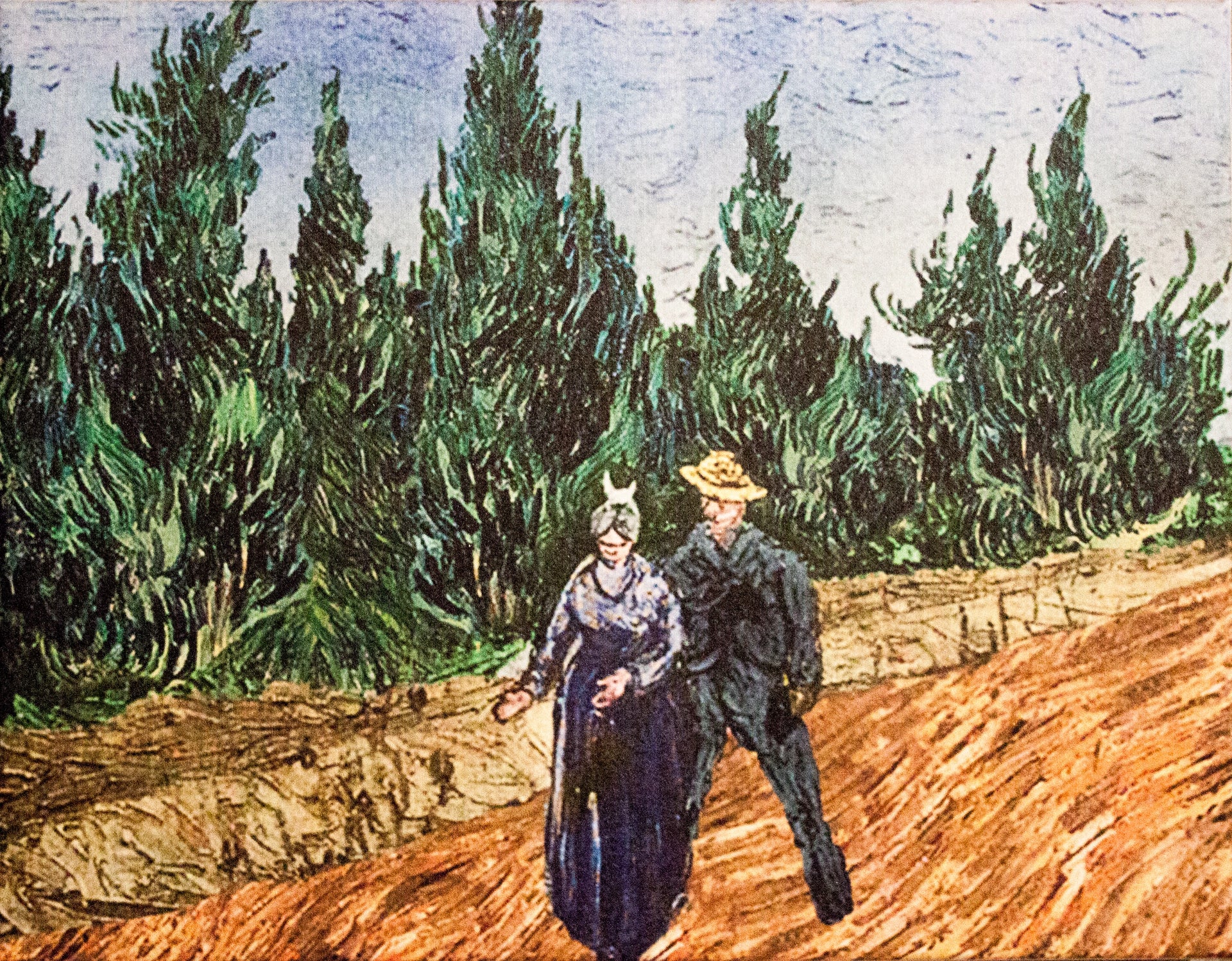 Les Amants, Jardin du Poète IV F485 de Vincent van Gogh