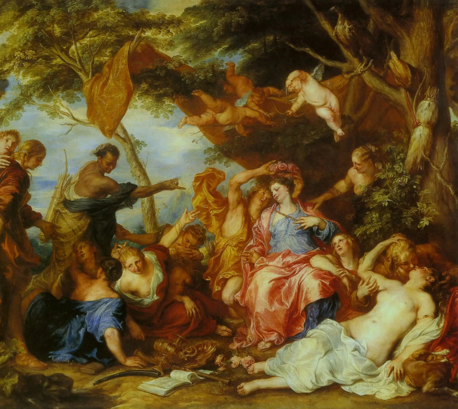 Amaryllis i Mirtillo - Antoine van Dyck