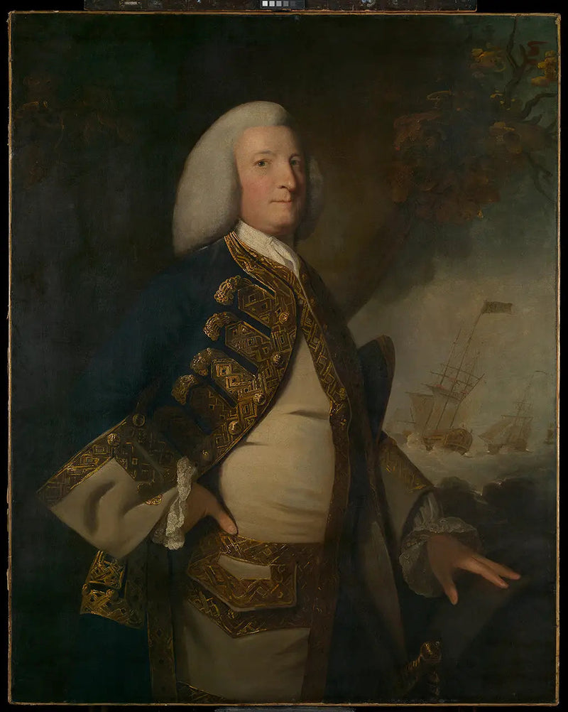 Admirał Sir George Anson, pierwszy baron Anson (1697-1762) - Joshua Reynolds