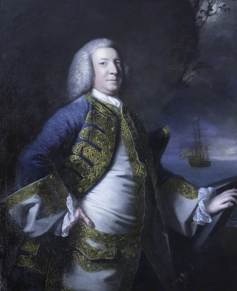 Admirał Sir George Anson, baron Anson de Soberton (1697-1762) - Joshua Reynolds
