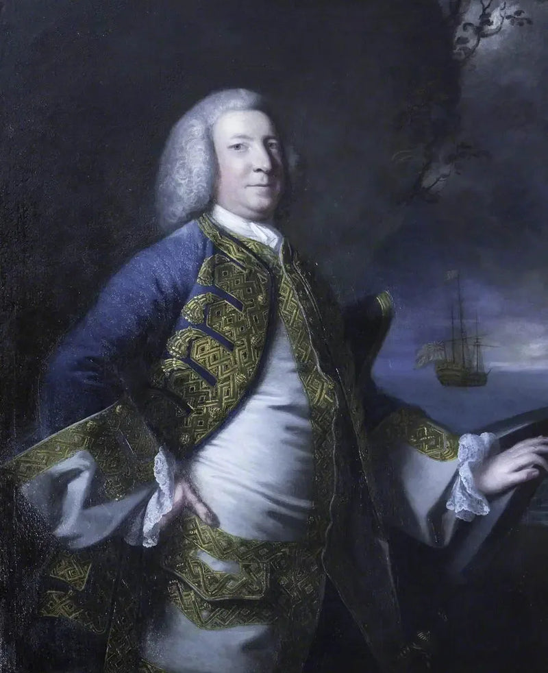 Admirał Sir George Anson, baron Anson de Soberton (1697-1762) - Joshua Reynolds