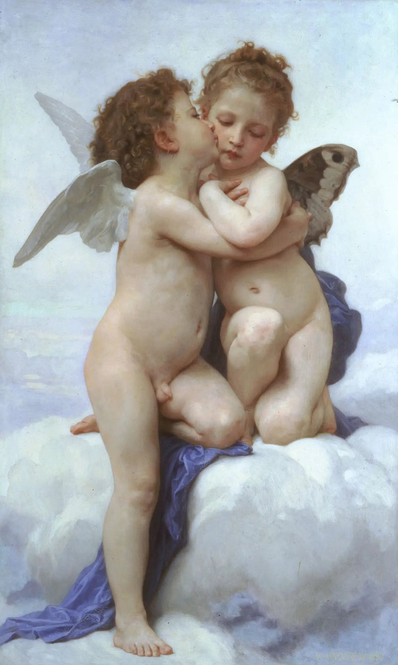 Miłość i Psyche, dzieci - Bouguereau