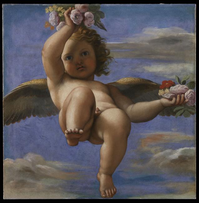 Miłość rozprzestrzeniająca kwiaty - Annibale Carracci