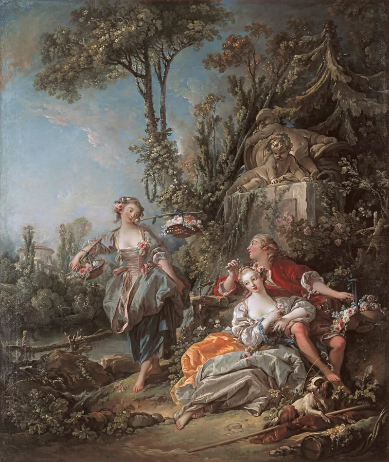 Zakochani w parku - François Boucher