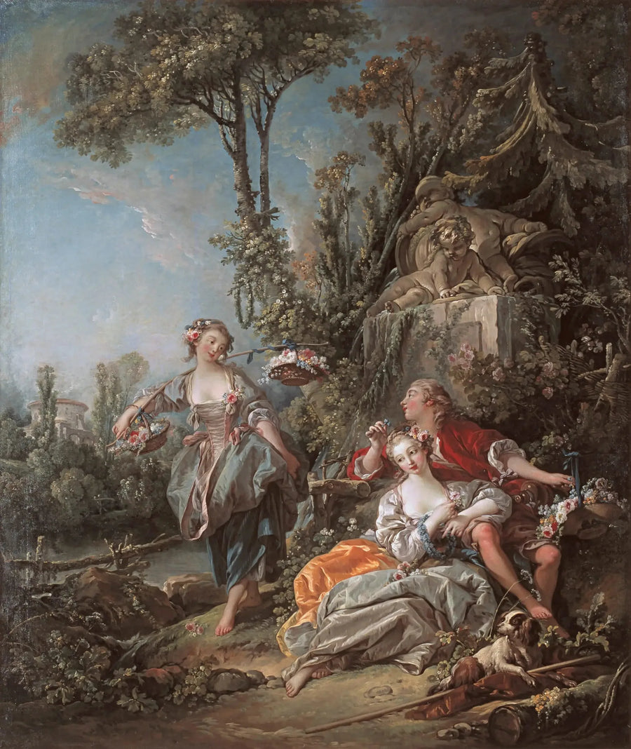 Zakochani w parku - François Boucher