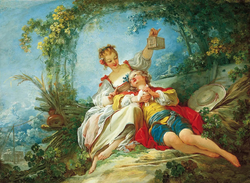 Szczęśliwi zakochani - Jean-Honoré Fragonard