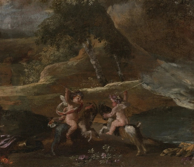 Miłości jeżdżące na kozłach - Nicolas Poussin
