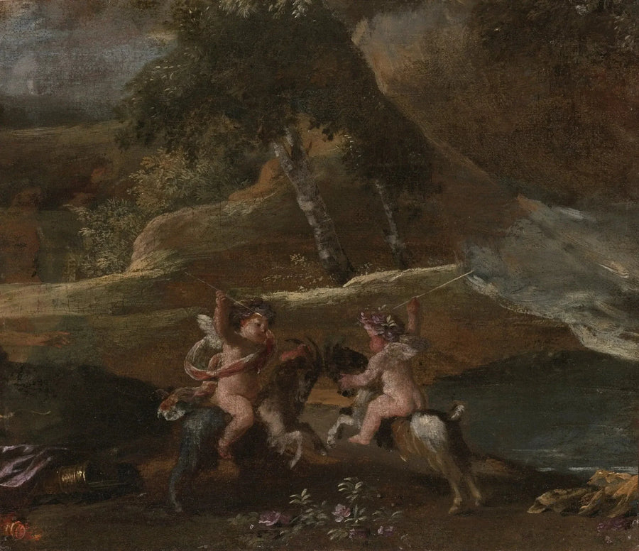Miłości jeżdżące na kozłach - Nicolas Poussin