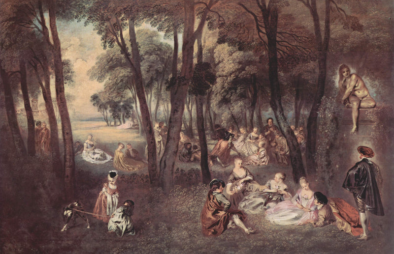 Rozrywki wiejskie - Antoine Watteau