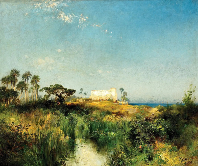 Stara wieża strażnicza w Saint-Augustin - Thomas Moran
