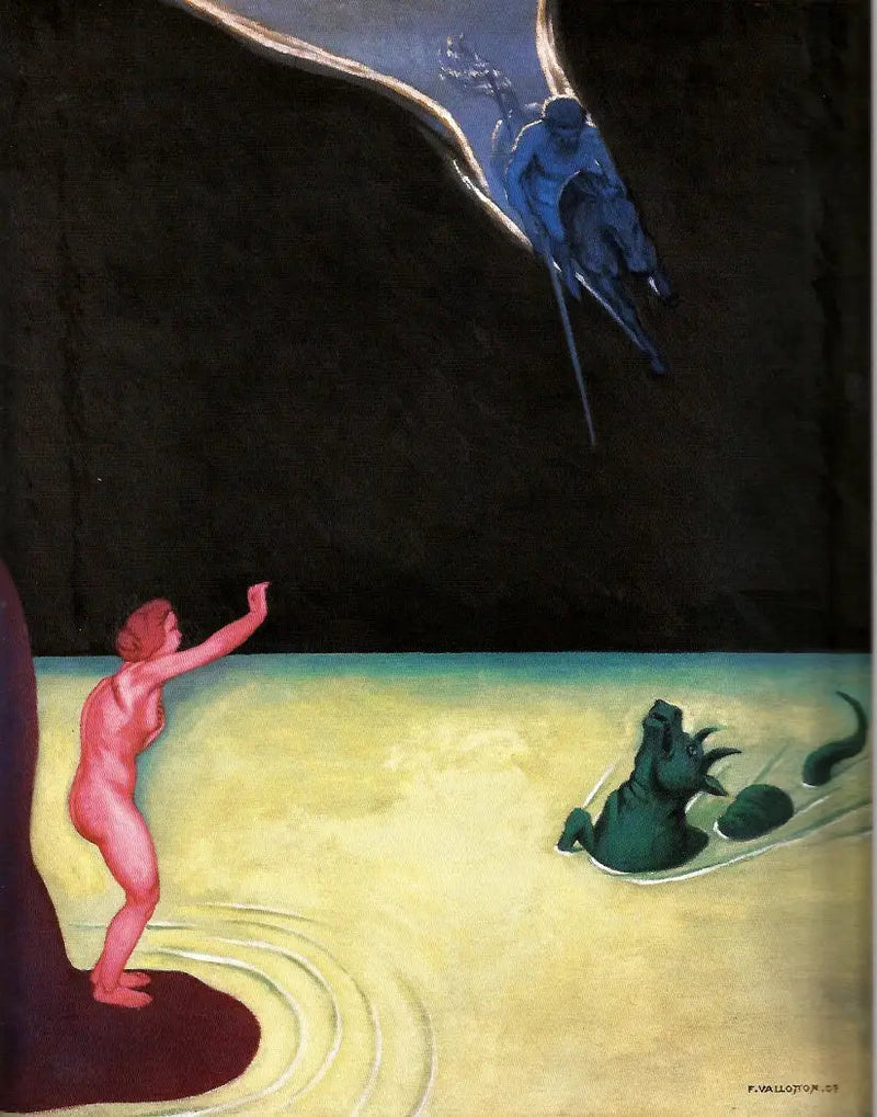 Andromeda stojąca i Perseusz - Félix Vallotton