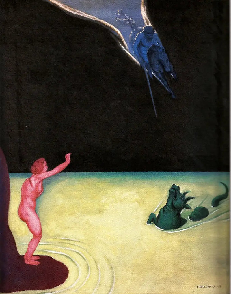 Andromeda stojąca i Perseusz - Félix Vallotton