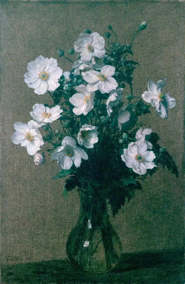 Anemony Japonii - Henri Fantin-Latour