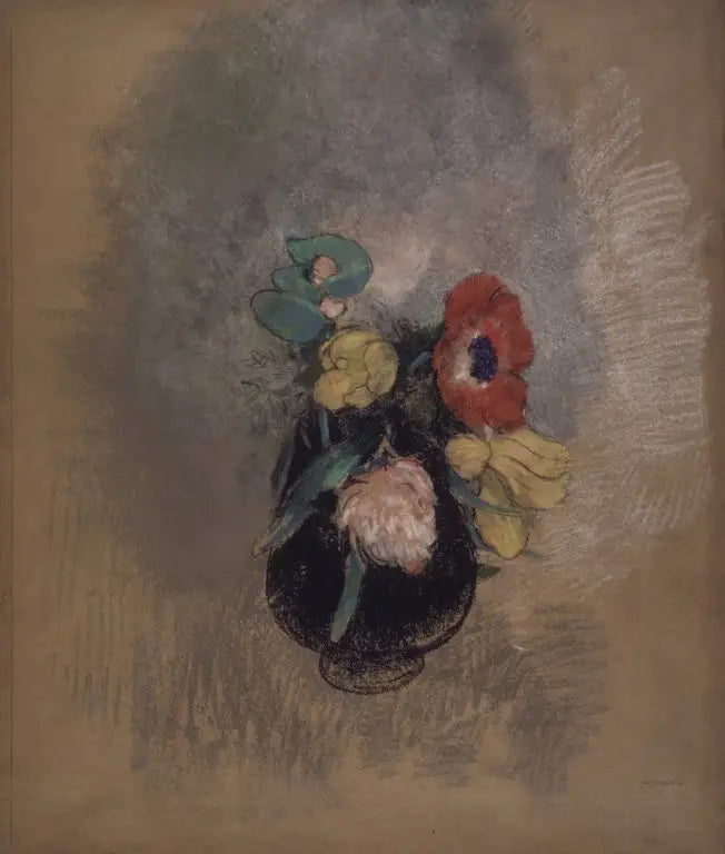 Anémones et Tulipes - Odilon Redon image 1 tableau peint à l’huile sur toile