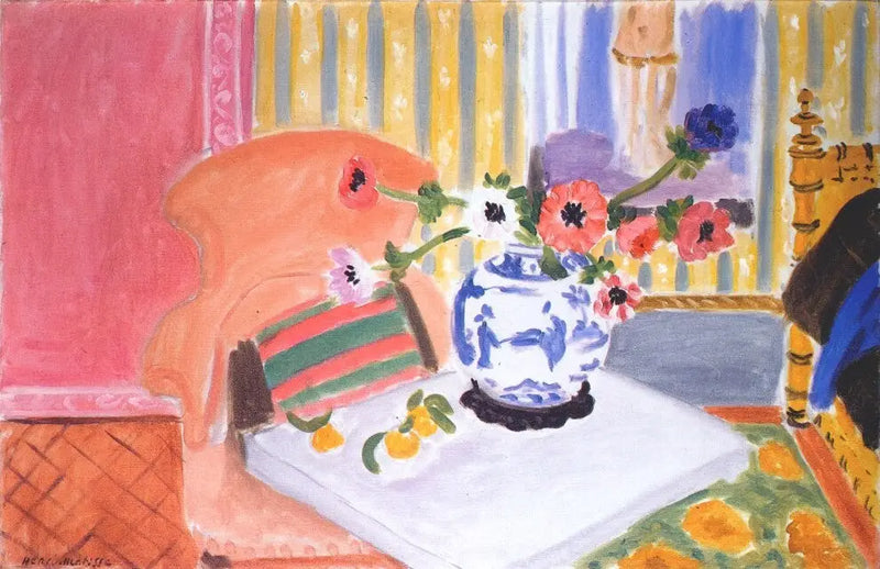 Anemony i chiński wazon - Henri Matisse