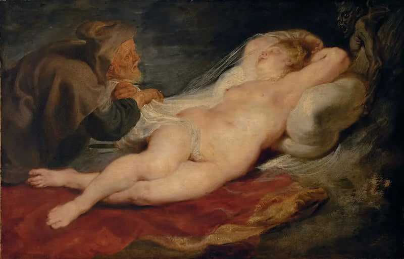 Aniołek i Pustelnik - Peter Paul Rubens