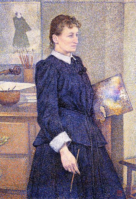 Anna Boch w swoim atelier, 1893 - Theo van Rysselberghe