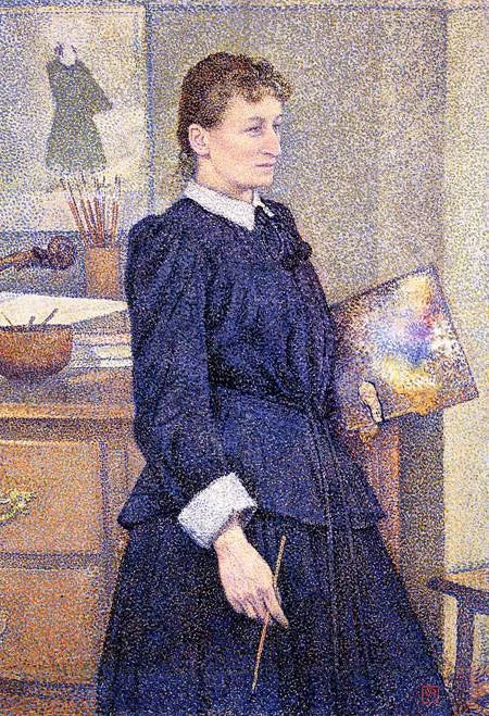 Anna Boch w swoim atelier, 1893 - Theo van Rysselberghe