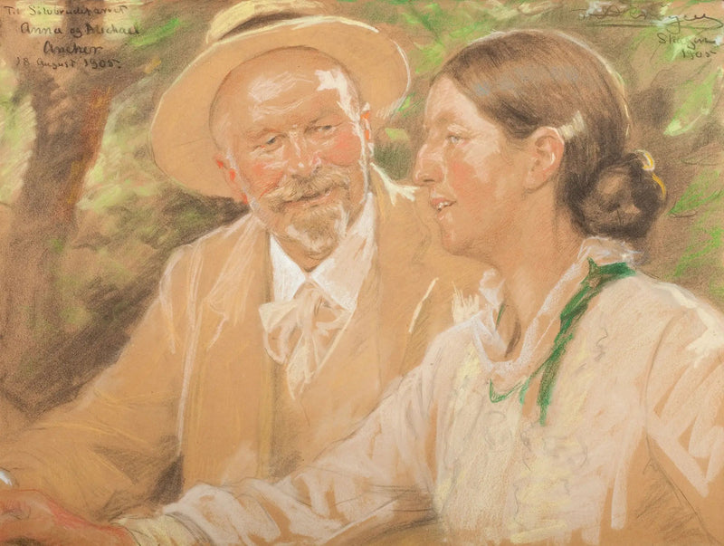 Anna i Michael Ancher w dniu ich srebrnych godów - Peder Severin Krøyer
