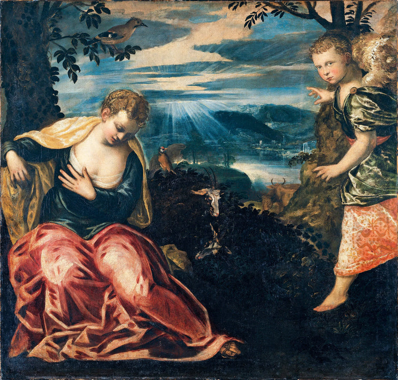 Zwiastowanie dla kobiety Manoaha - Jacopo Tintoretto